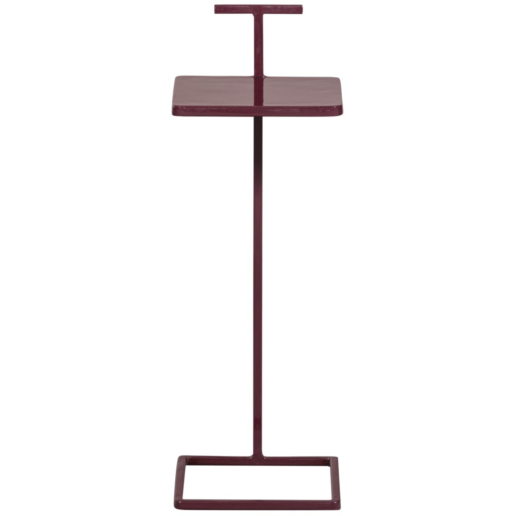 Woood | Bijzettafel Tose metaal aubergine