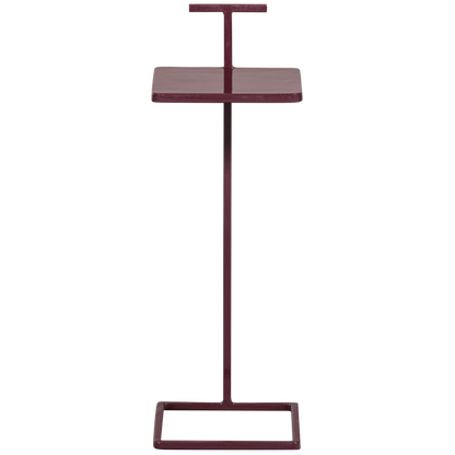 Woood | Bijzettafel Tose metaal aubergine