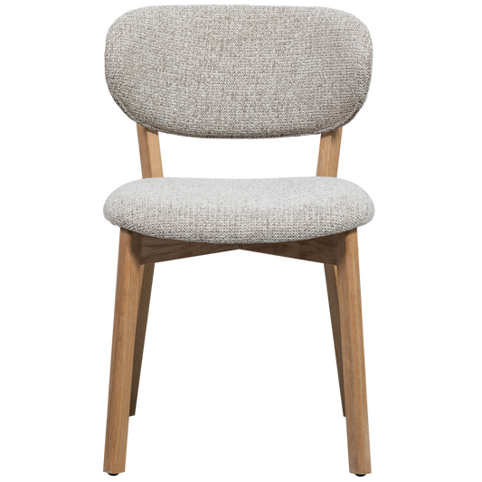 Woood | Eetkamerstoel Udar met houten frame naturel