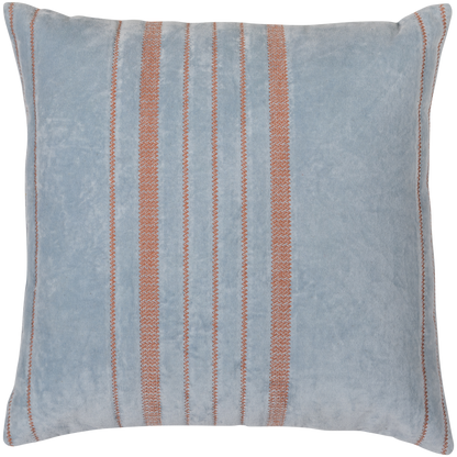 Wood | Laon Samtkissen-Set, Naturblau - 3er-Set