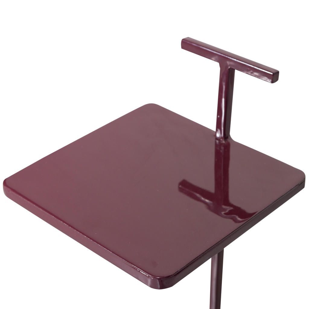Woood | Bijzettafel Tose metaal aubergine
