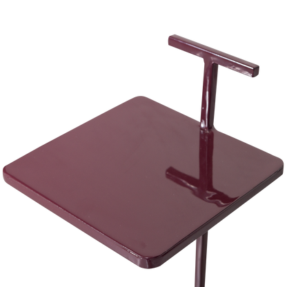 Woood | Bijzettafel Tose metaal aubergine