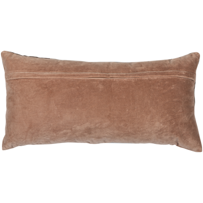 Wood | Laon Samtkissen-Set, Naturblau - 3er-Set