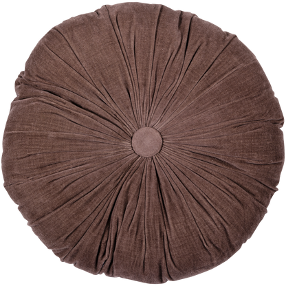 Woood | Kussens Aziz set van 3 velvet bruin/naturel