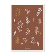 Villa Madelief | Kerstkaart leaves rood