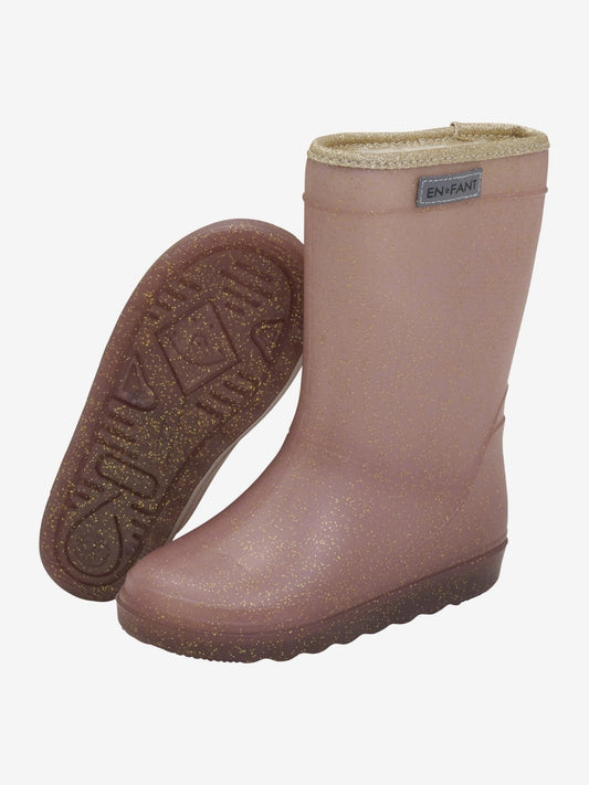 Enfant | Thermo boots Glitter rose taupe