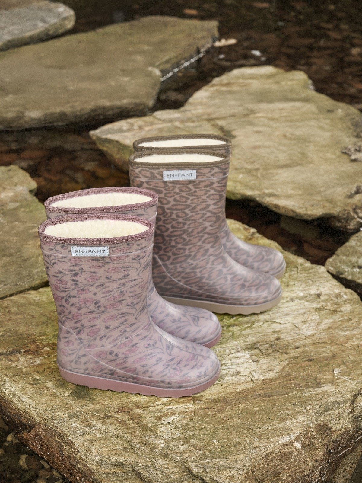 Enfant | Thermo boots Leopard pine bark