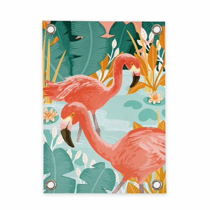 VM | Tuinposter Flamingo
