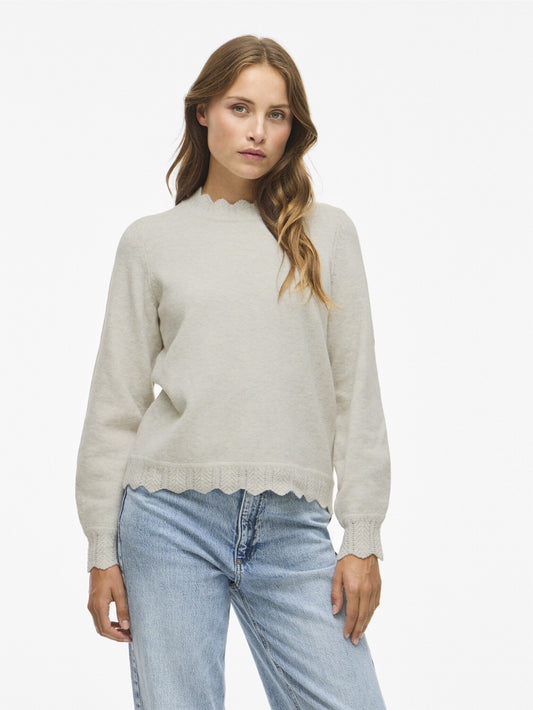 Vila | Pullover Nikolina heller Naturmelierte NOOS