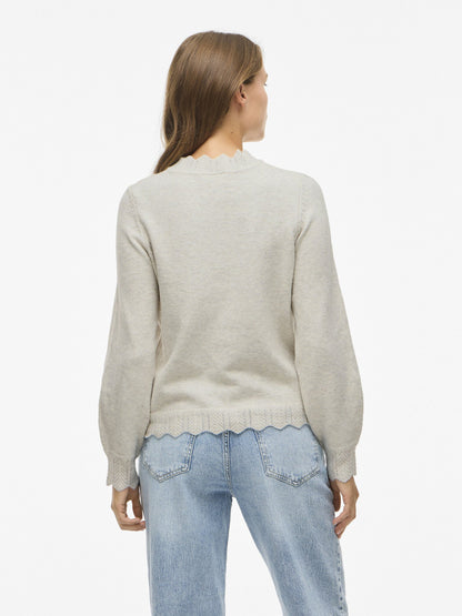 Vila | Pullover Nikolina heller Naturmelierte NOOS