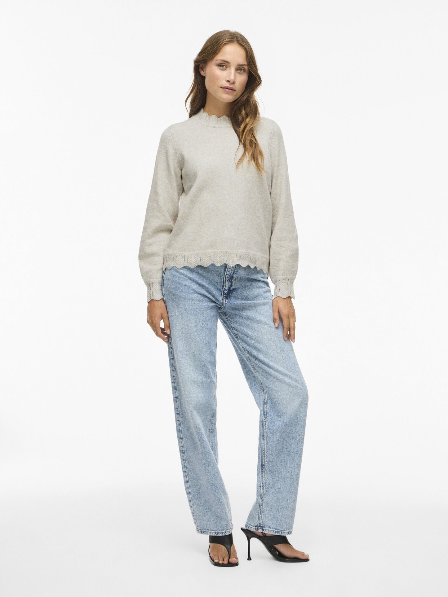 Vila | Pullover Nikolina heller Naturmelierte NOOS