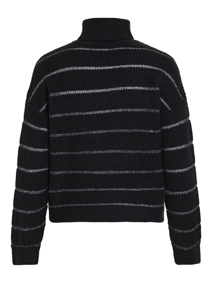 Villa | Rollkragenpullover Zaza schwarze Schönheit