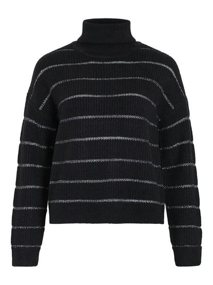 Villa | Rollkragenpullover Zaza schwarze Schönheit