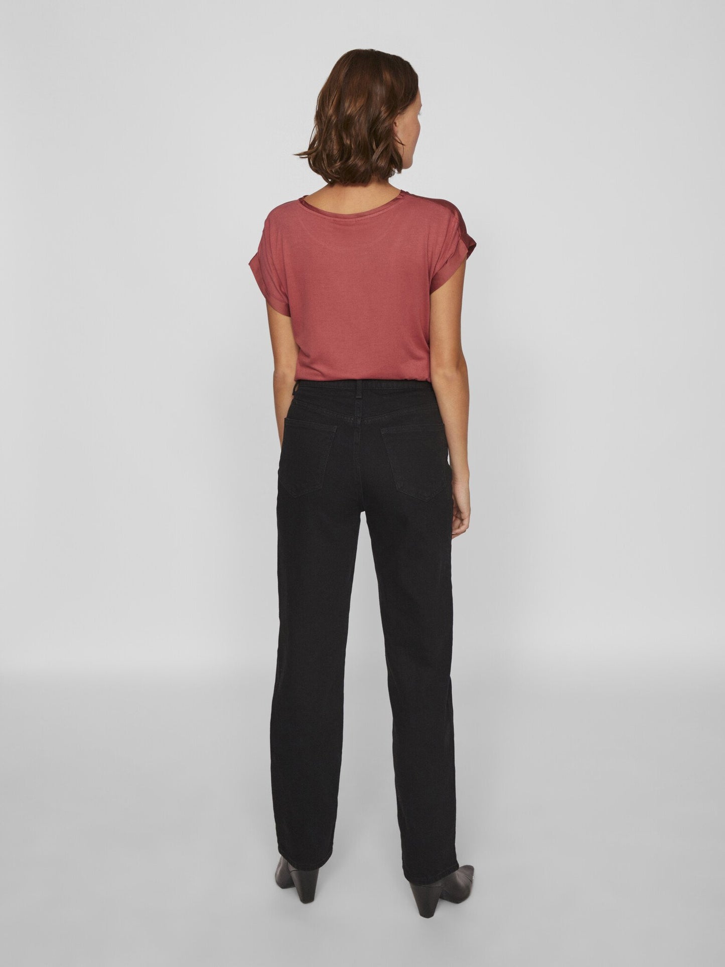 Vila | Jeans Kelly straight black denim