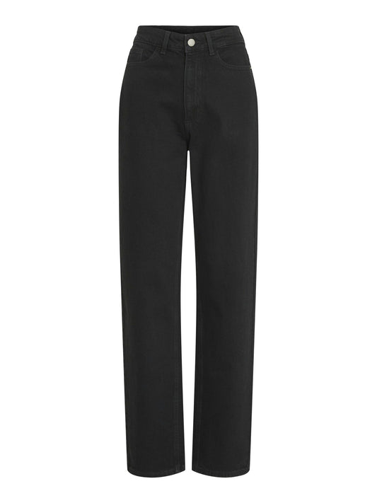 Vila | Jeans Kelly straight black denim