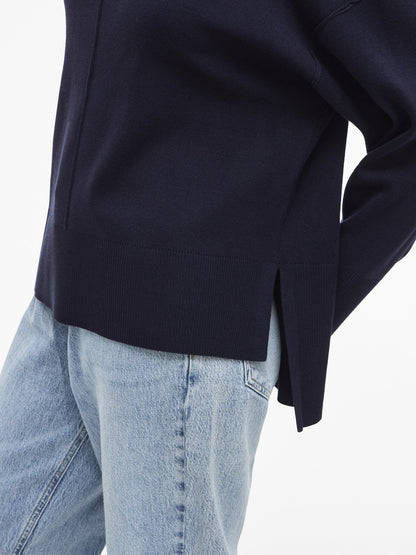 Villa | Rollkragenpullover in Marineblau von Ostria