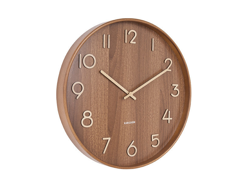 Karlsson | Wanduhr Reines Dunkelbraun 40 cm