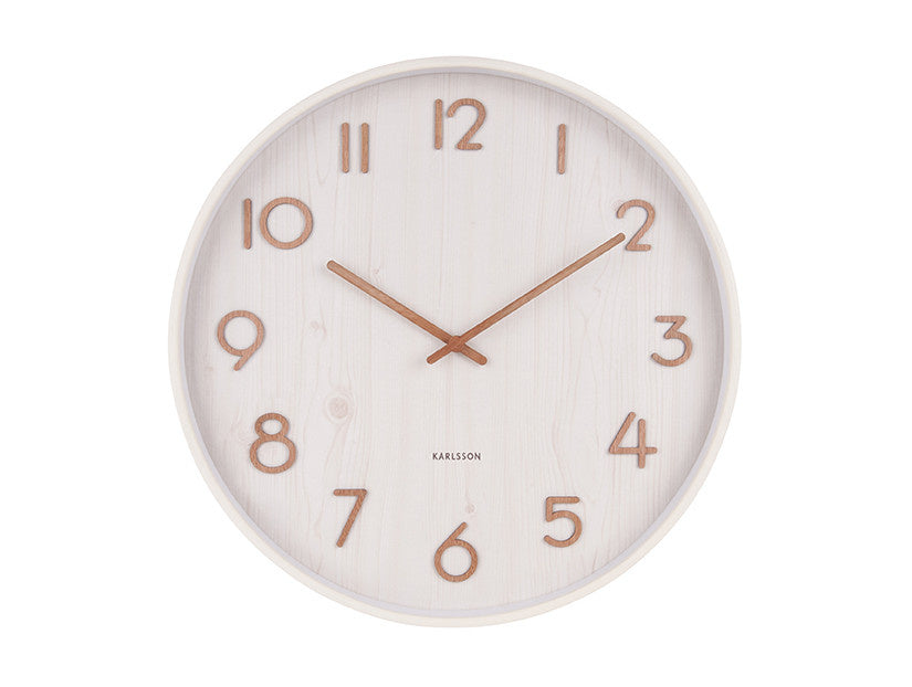 Karlsson | Wanduhr Reinweiß 40 cm