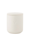 Zusss | Geurkaars keramiek hartje off white