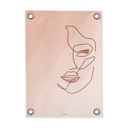 VM | Gartenplakat: Frau in Reihen