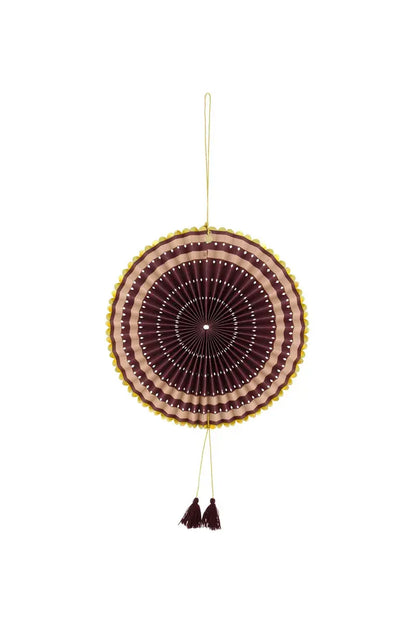 Zusss | Papierfächer, puderrosa/rostbraun