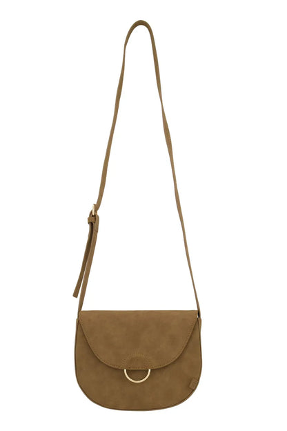 Zusss | Schoudertas buckle met ring sahara