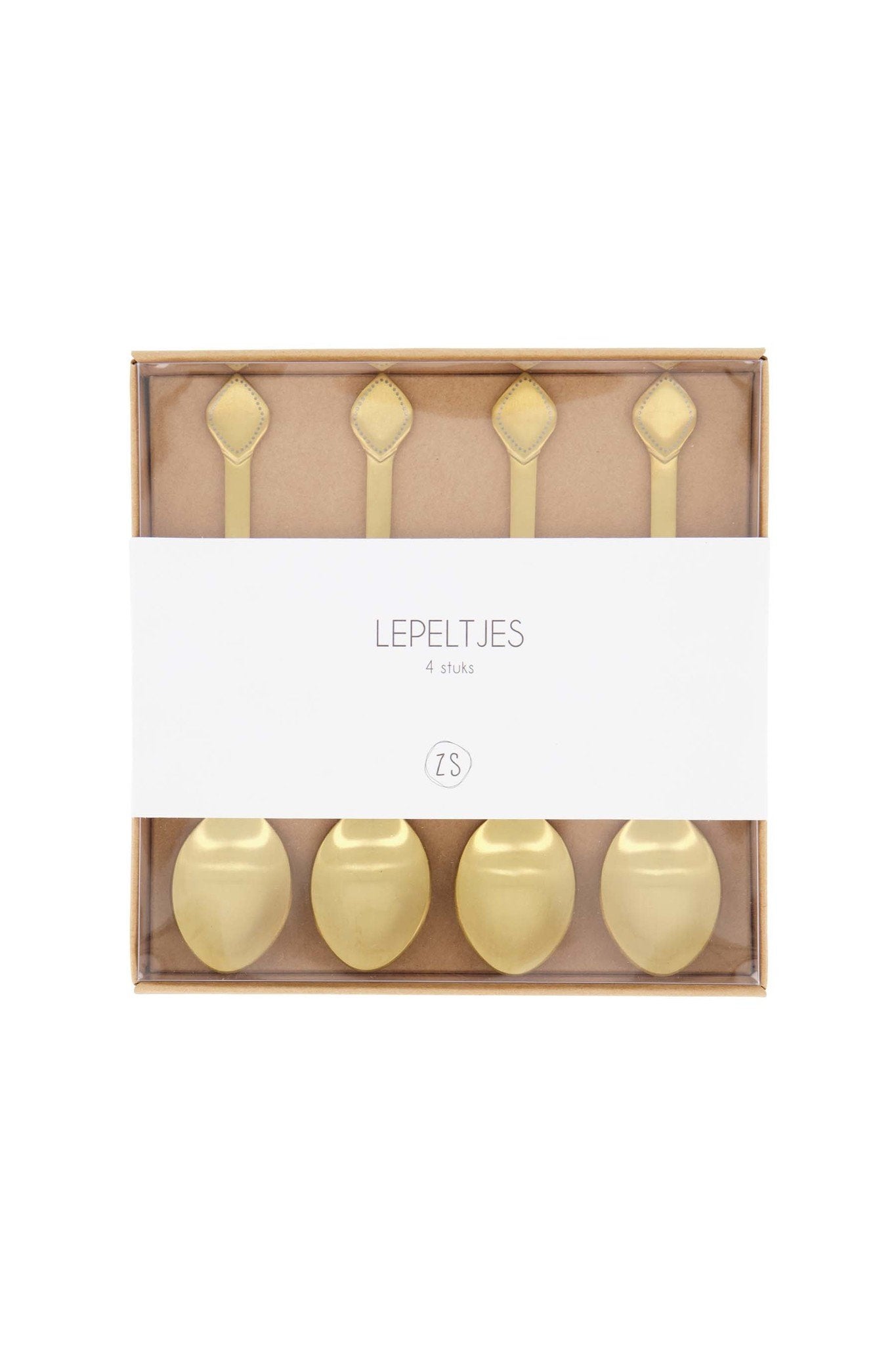 Zusss | Set mit 4 goldenen Löffeln