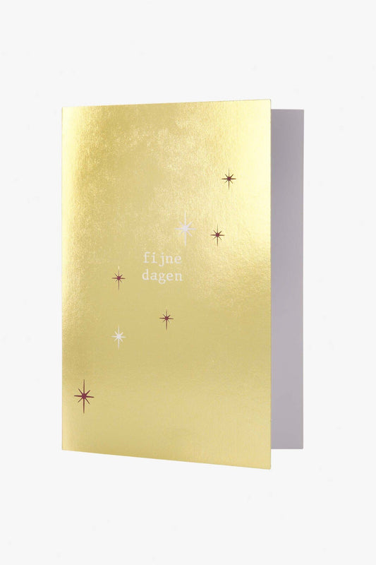 Zusss | Wenskaart met gouden envelop fijne dagen