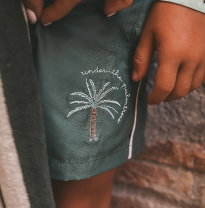 Salted Stories | Badeanzug, einfarbig grün